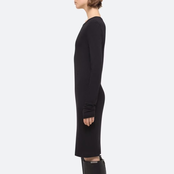 Helmut Lang Black Long Sleeve Dress - Picture 3 of 8